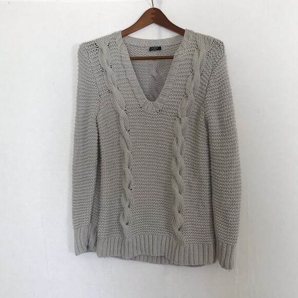 J. Crew chunky handknit sweater M - Picture 2 of 13